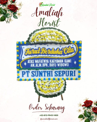 Papan Bunga Duka di Babakan Ciamis