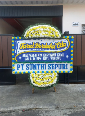 Papan Bunga Duka di Babakan Ciamis