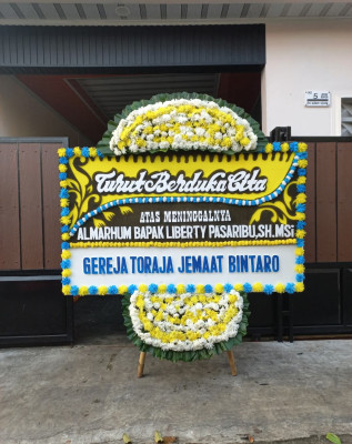 Papan Bunga Duka di Babakan Ciamis
