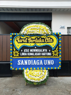 Papan Bunga Duka di Babakan Ciamis